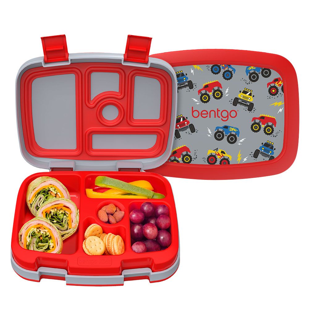 Bentgo - 5 Compartments Kids Prints Lunchbox - Trucks