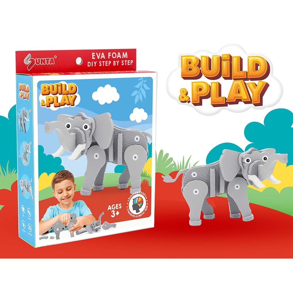 Sunta - DIY Play Foam Building Toy - Elephant