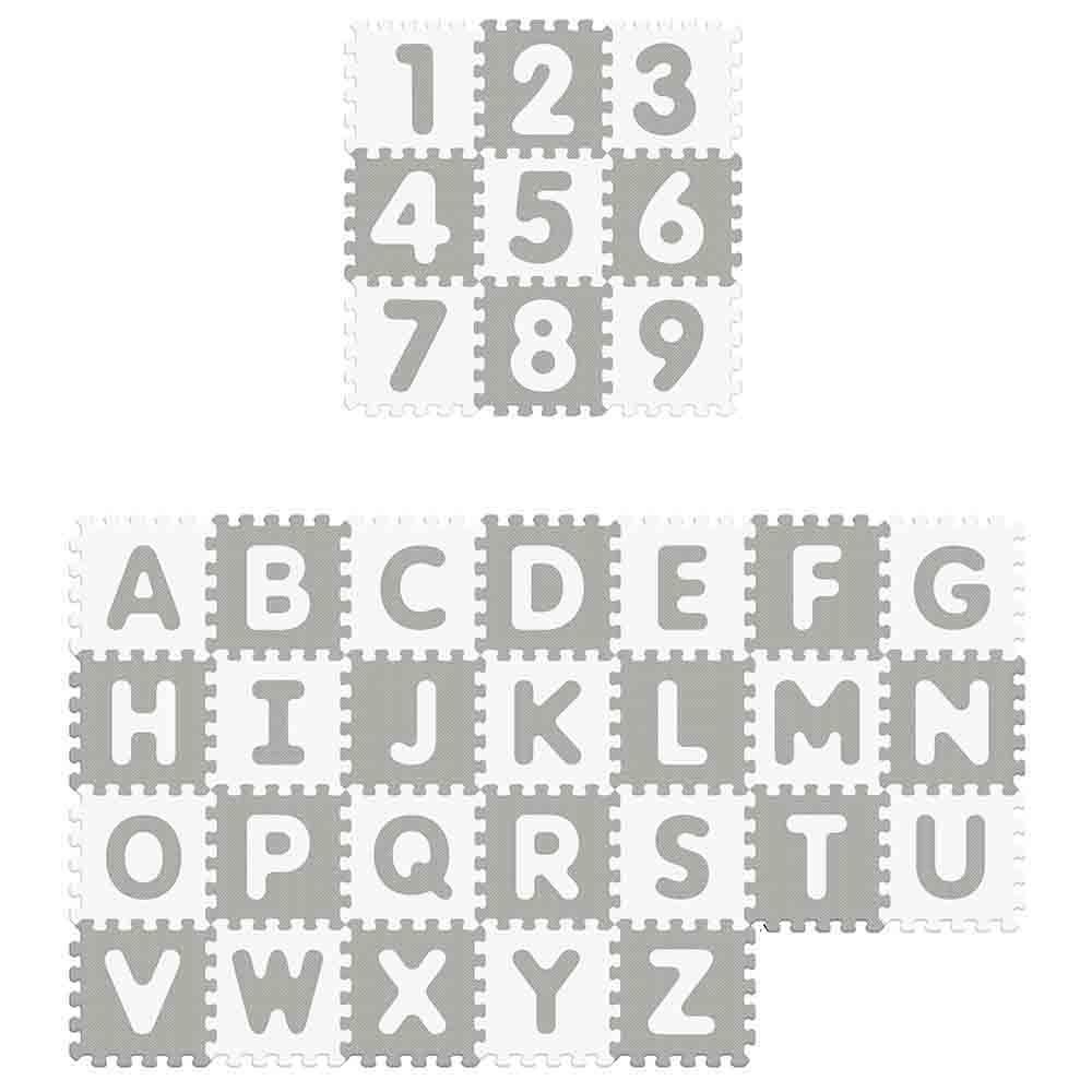 Sunta - Antibacterial Alphabet & Numbers Floor Puzzle Mat 35pcs