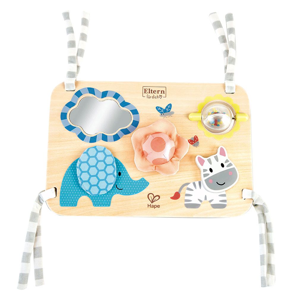 Hape Busy Buddies Crib - Sensory Activity Board