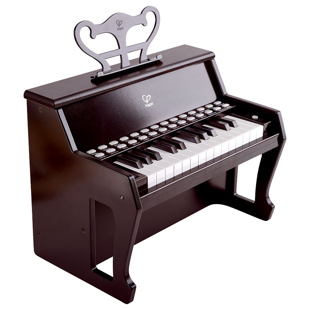 Hape - -25-Key Electric Musical Piano W/ Lights - Black