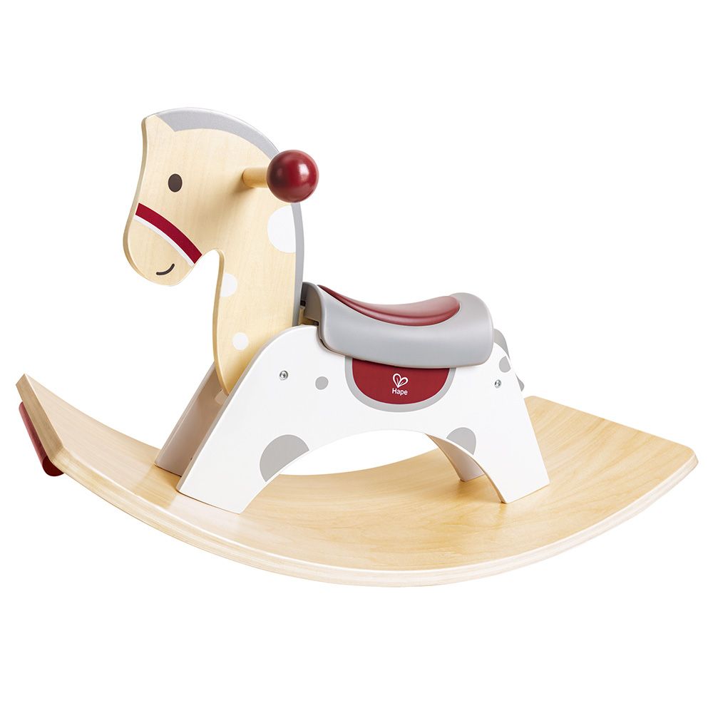 Hape - 2-in-1 Wooden Rocking Horse & Balance Board