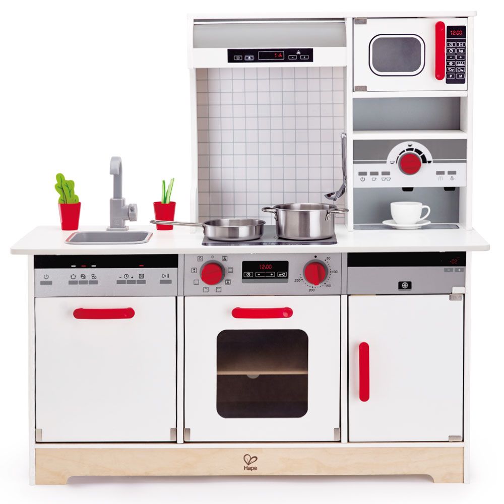 Hape - All-In-1 Kitchen & Food Playset w/ Accessories - 15pcs