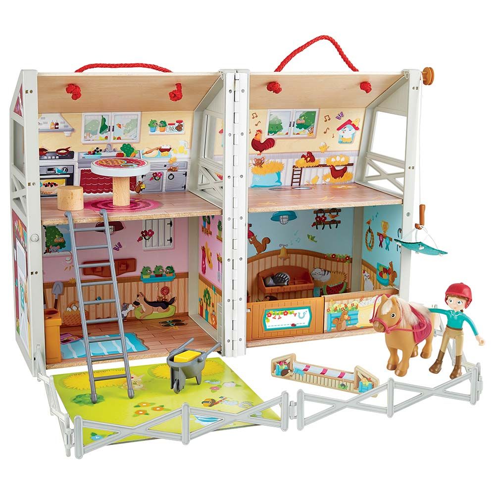 Hape - Pony Club Ranch Playset