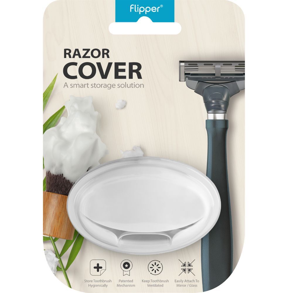 Flipper - Mizo Hygienic Razor Cover W/ Suction Cups - White 