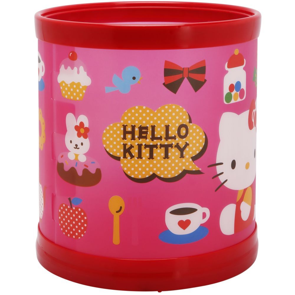 Hello Kitty - Folding Waste Basket - Pink Small