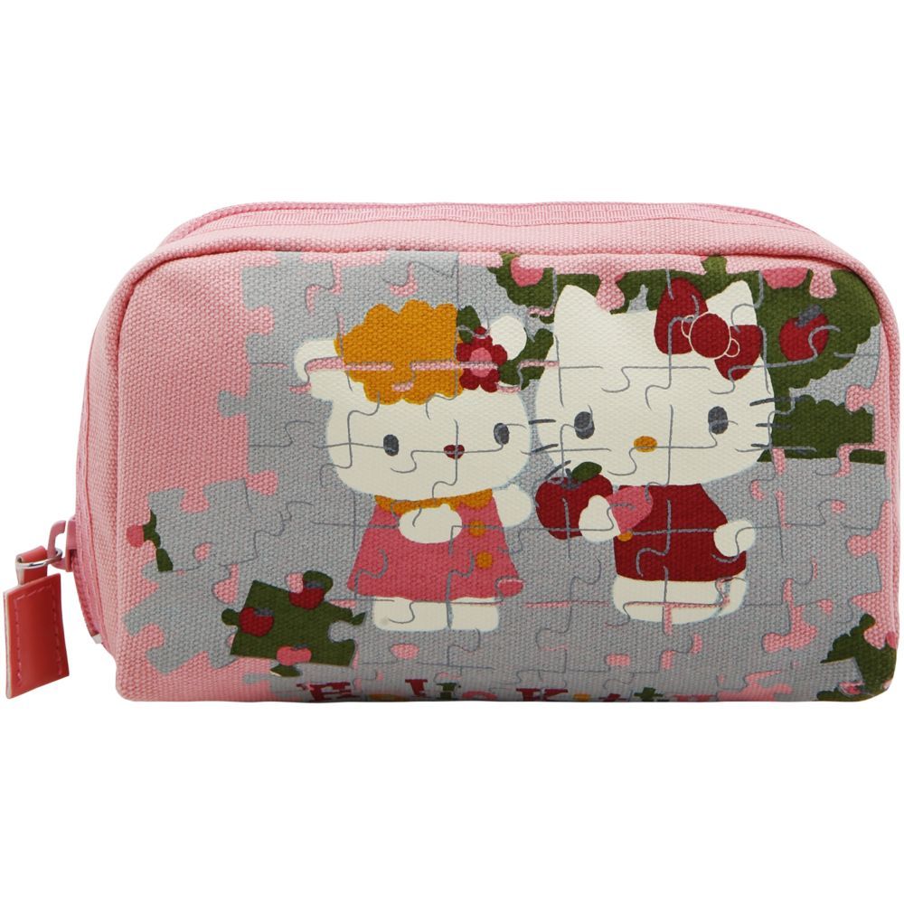 Hello Kitty - Jigsaw Puzzle Pouch Pen Case - Pink