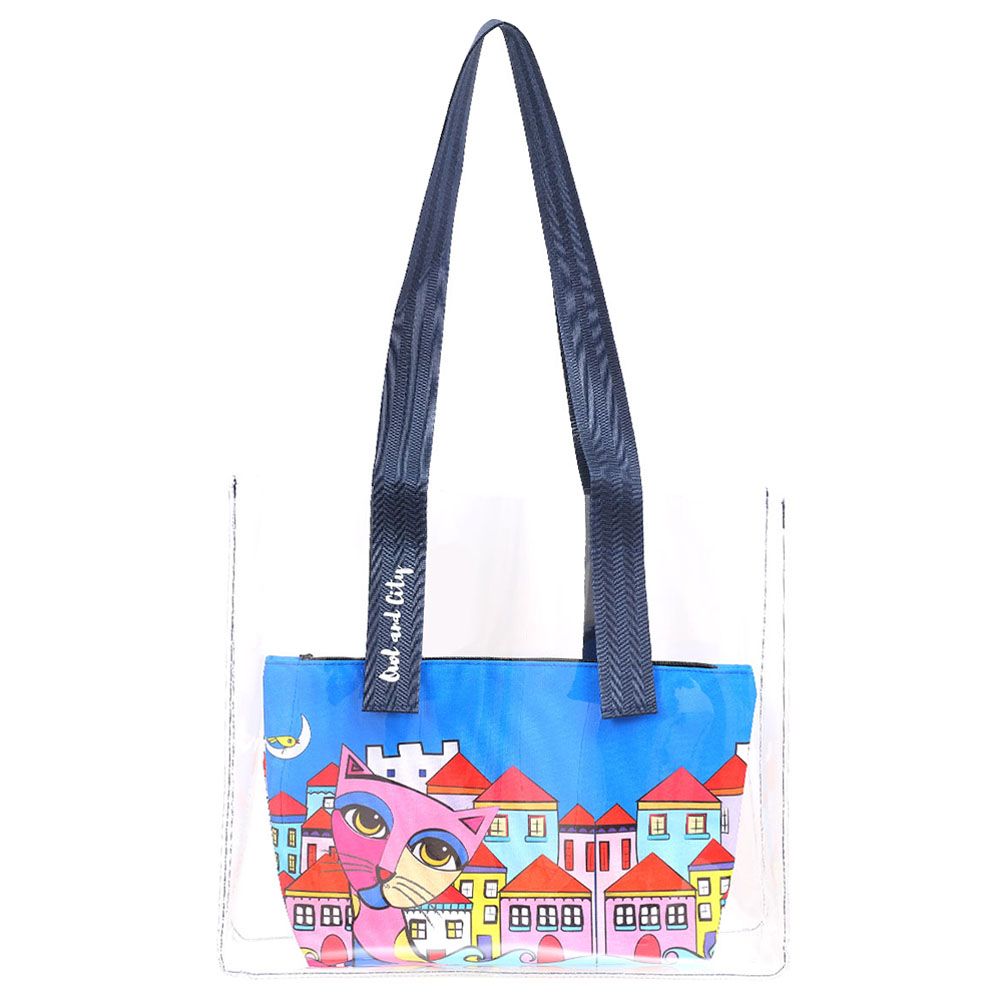 Biggdesign - Owl And City Shopping and Beach Bag - Clear