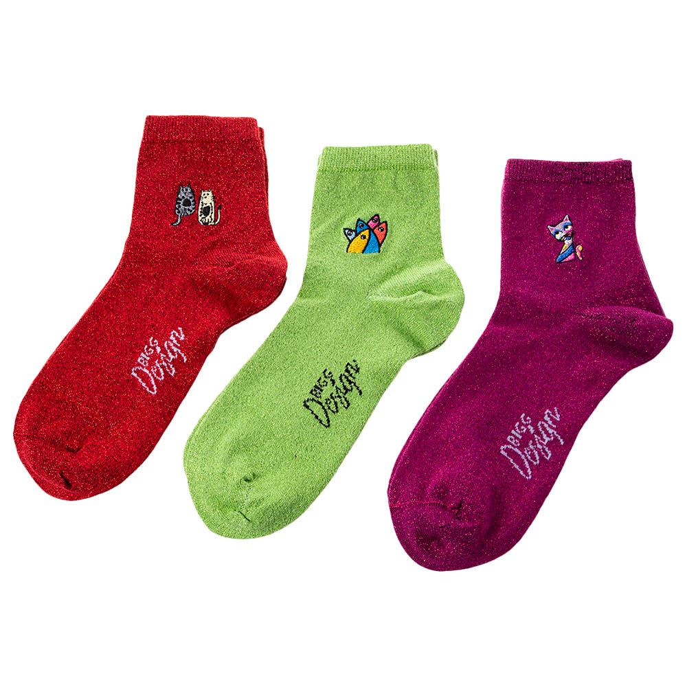 BiggDesign - Glitter Socks Set - 3pcs