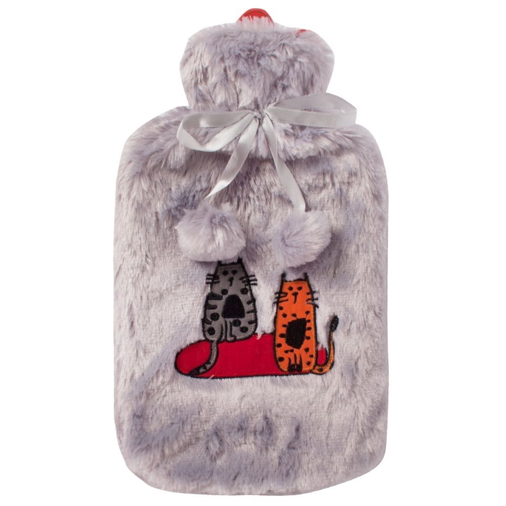 BiggDesign - Cat Pattern Plush Hot Water Bag