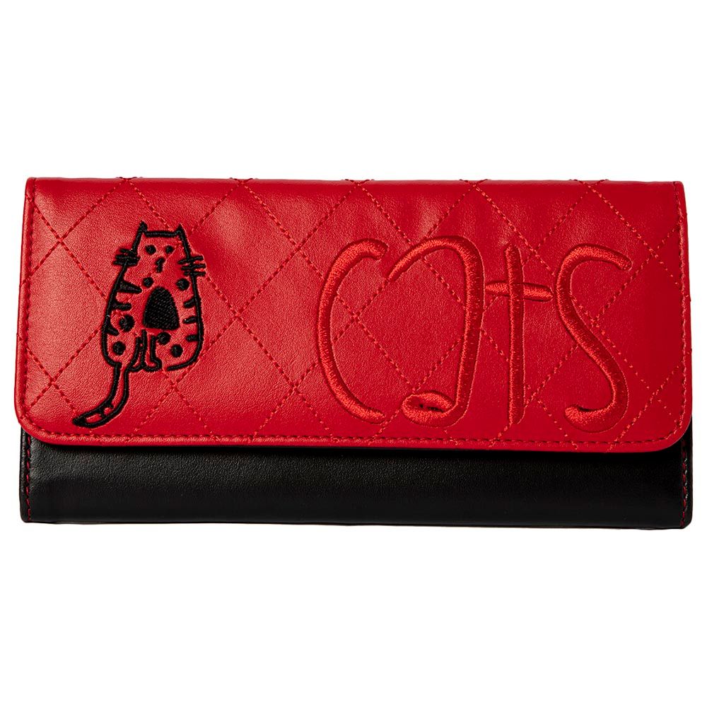 BiggDesign - Cats Embroidered Wallet - Red