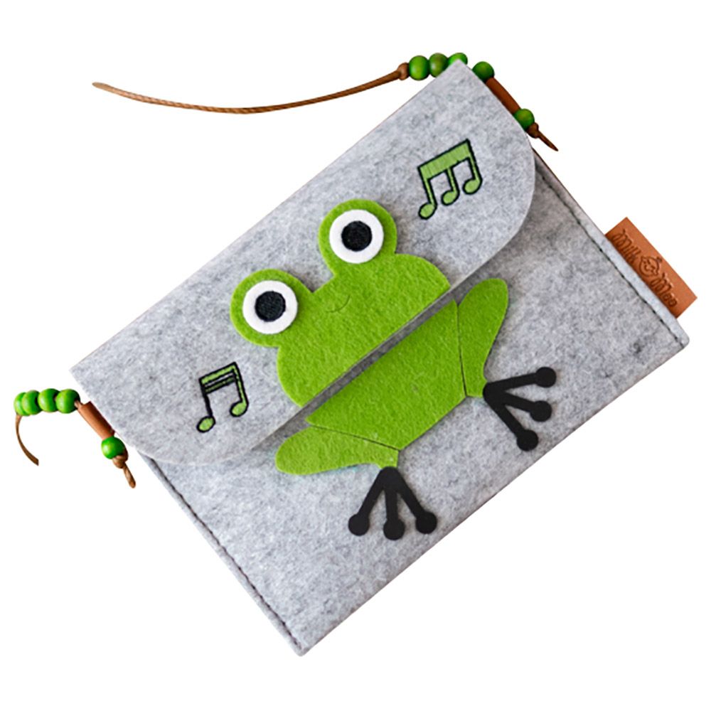 Milk&Moo - Cacha Frog Felt Fabric Shoulder Bag For Kids