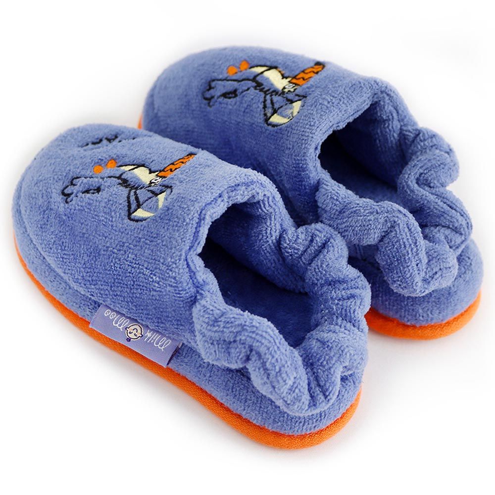 Milk&Moo - Flying Toucan Kids Slippers - Blue