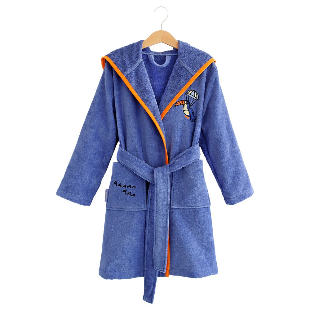 Milk&Moo - Flying Toucan Kids Robe - Purple