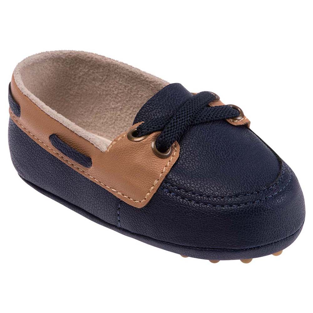 Pimpolho - Classic Moccasin With Elastic - Navy Blue