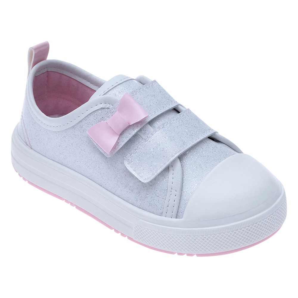 Pimpolho - Hook and Loop Flat Sneaker - White