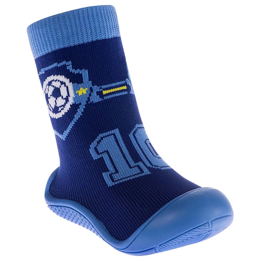 Pimpolho - Soccer 10 Design Sock With Sole - Blue