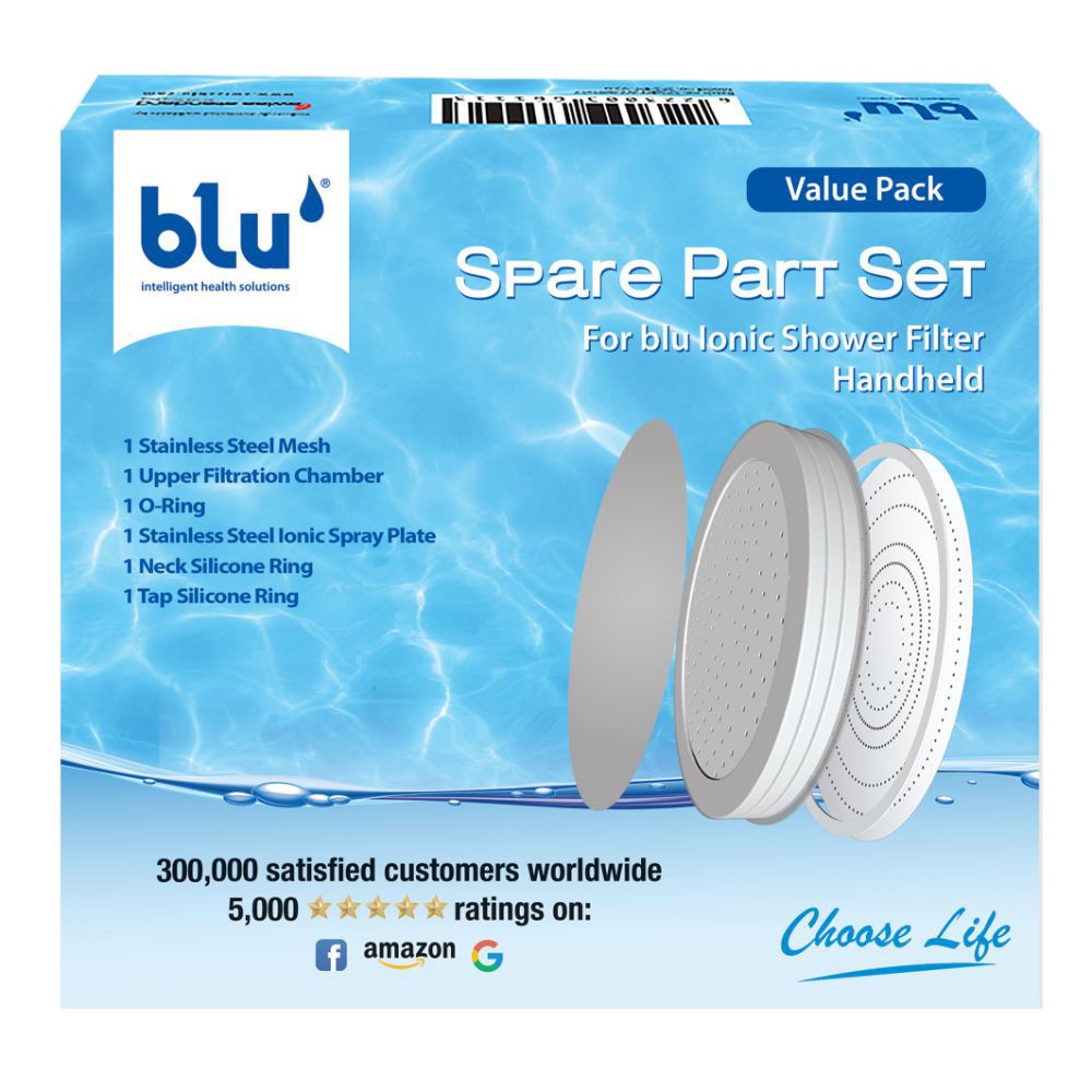 blu - Spare Parts Set for The blu Ionic Shower Filter - Handheld