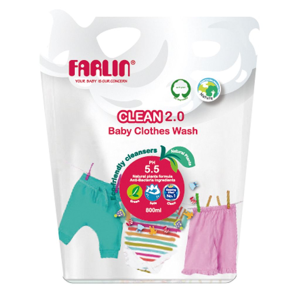 Farlin - Baby Clothing Detergent Refill Pack 800ml