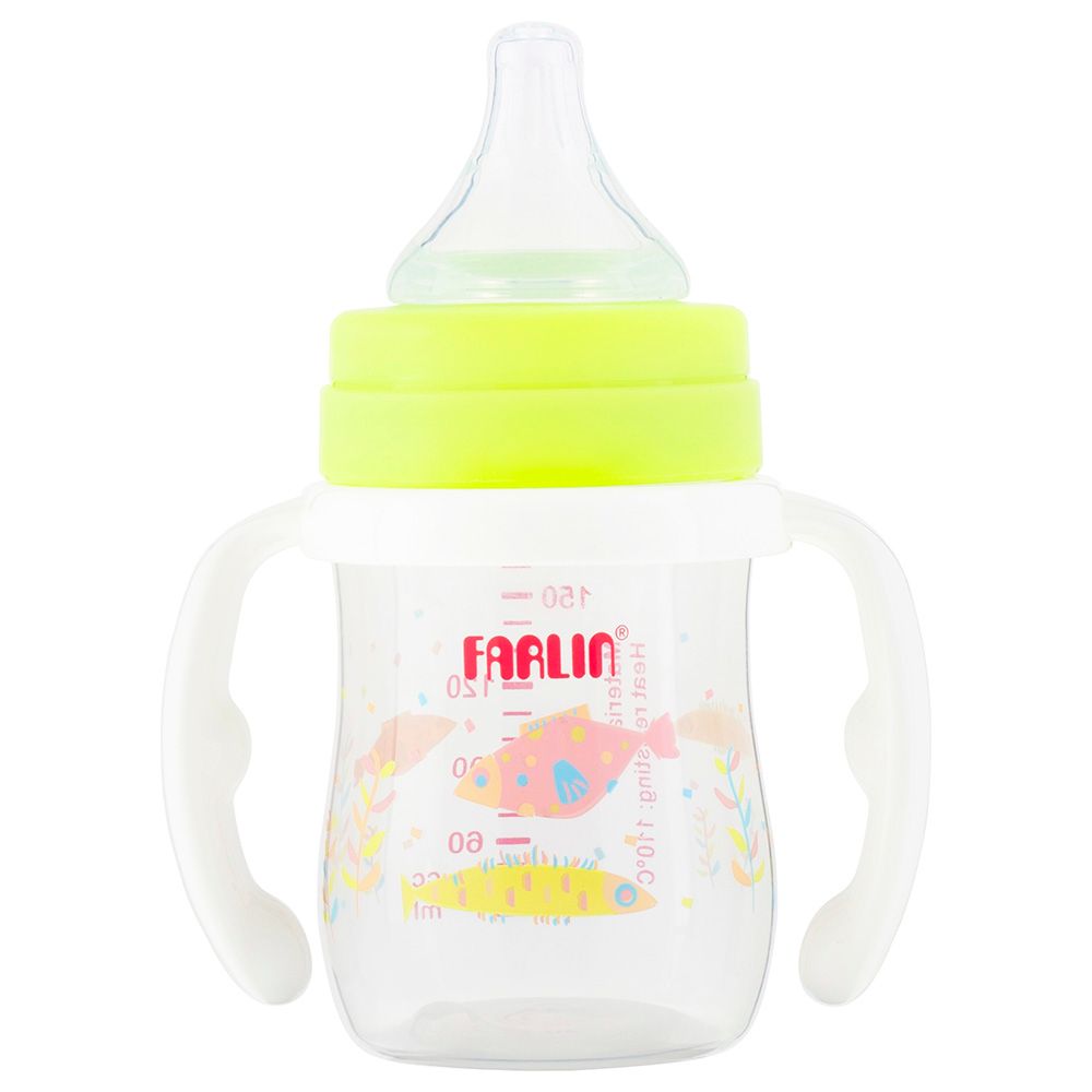 Farlin - Pp Feeding Bottle 150cc w/ Handle - Green