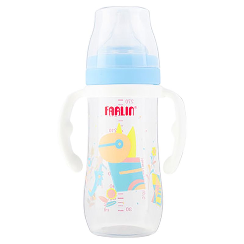 Farlin - PP Feeding Bottle w/ Handle - 270ml - Blue