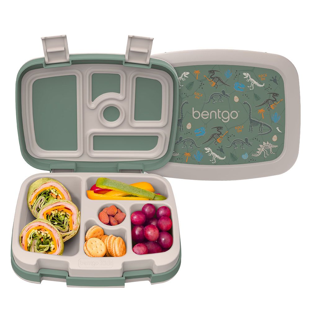 Bentgo - 5 Compartments Kids Prints Lunchbox - Dino Fossils