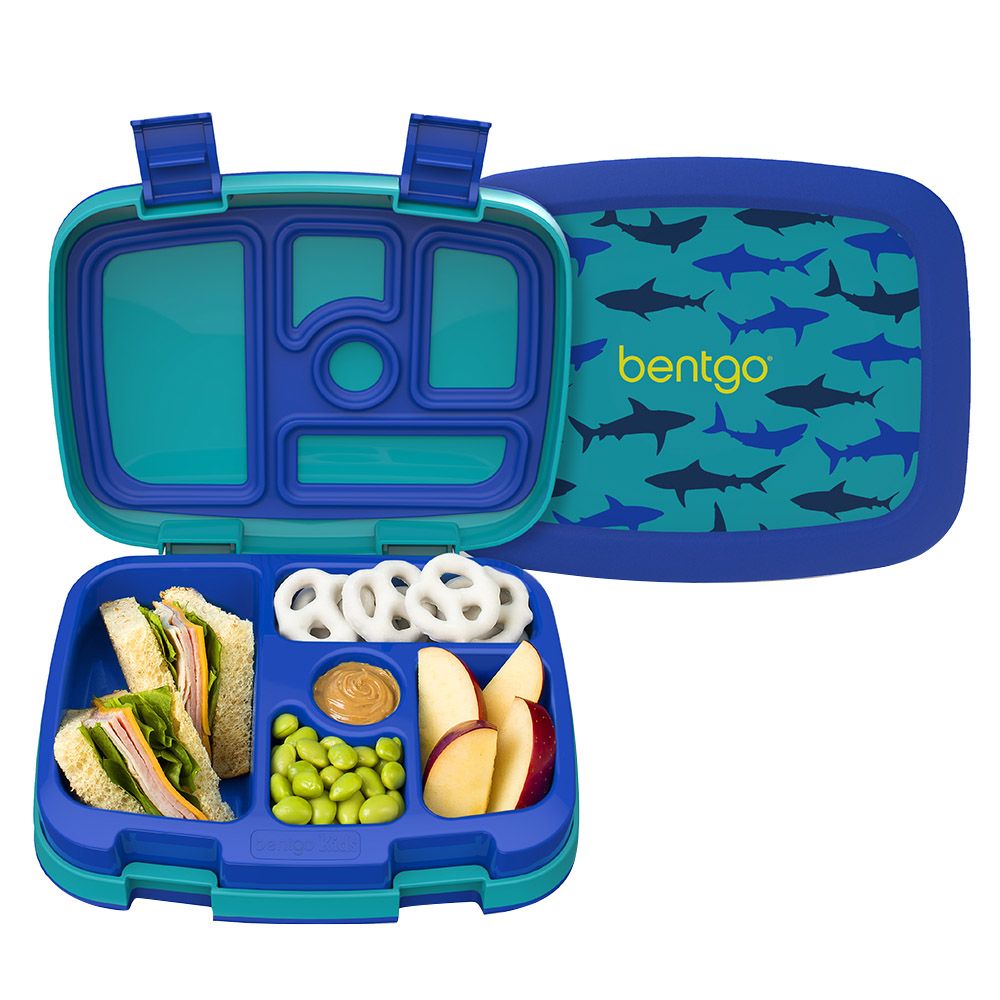 Bentgo - 5 Compartments Kids Prints Lunchbox - Sharks