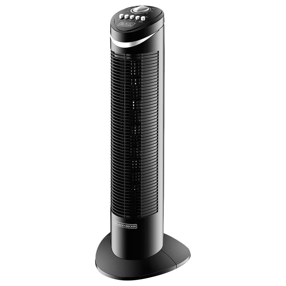 Black+Decker - 50W Tower Fan - Black