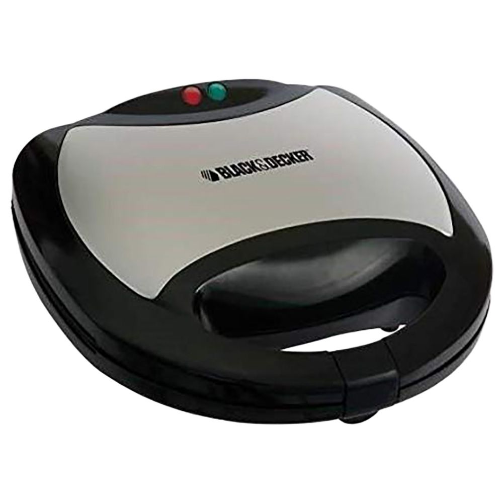 Black+Decker - Sandwich Grill And Waffle Maker - Black