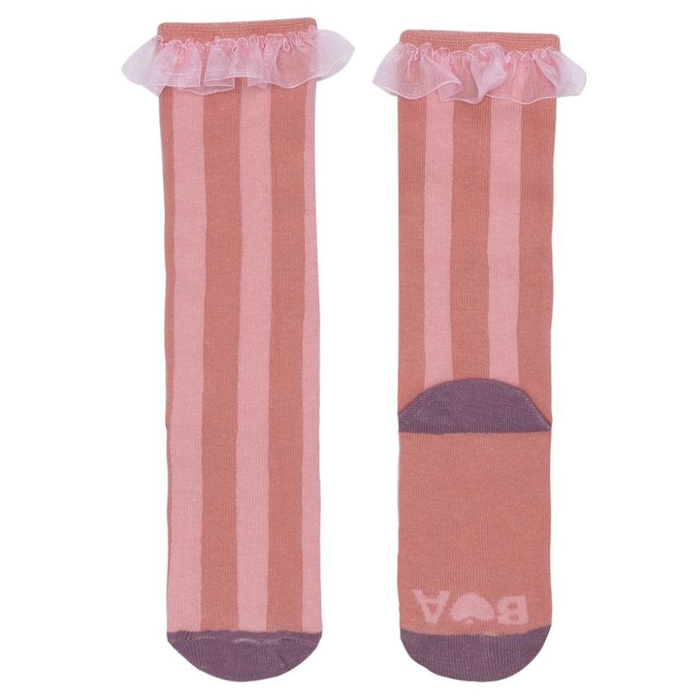 Billy Loves Audrey - Big Top Stripe Knee High Sock - Rusts