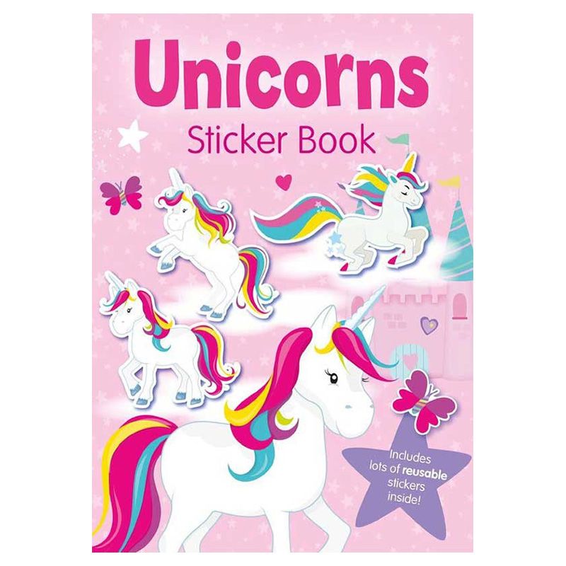 Unicorns Sticker Book With Reusable Stickers