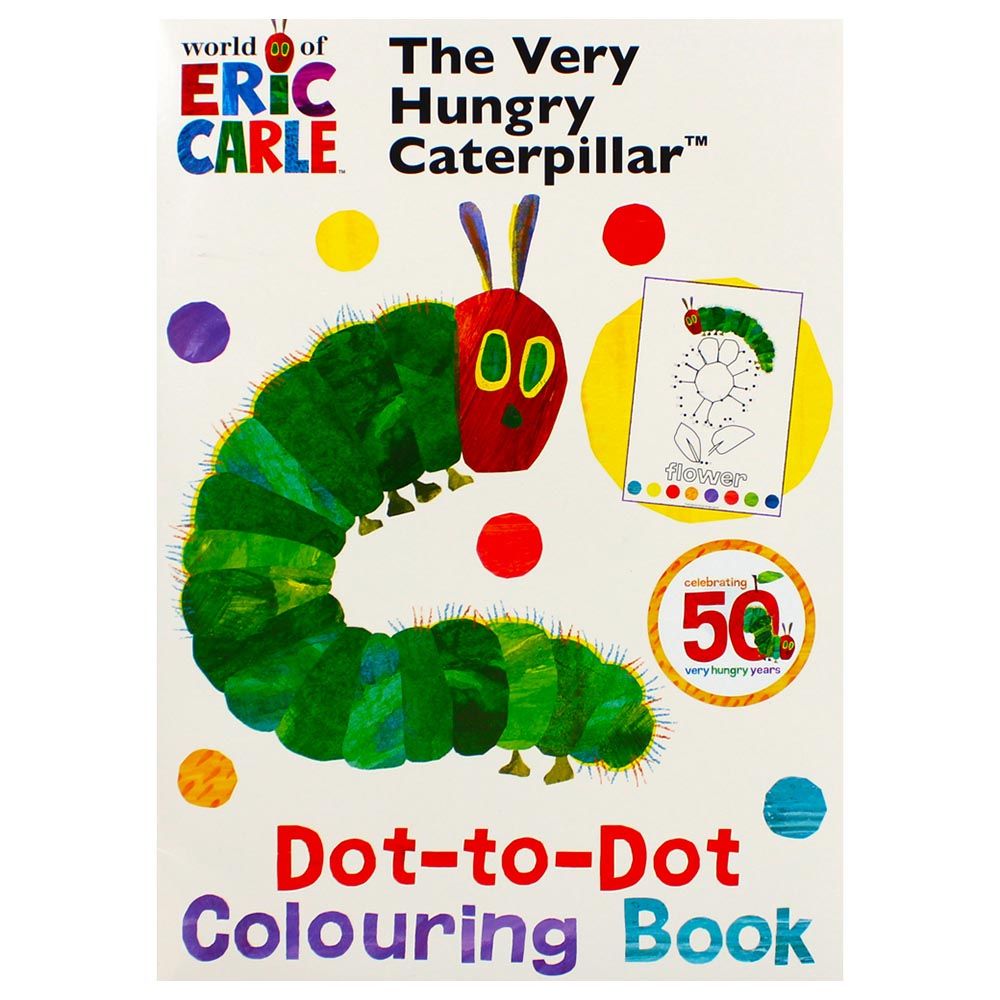 كتاب تلوين The Very Hungry Caterpillar - رسومات منقطة