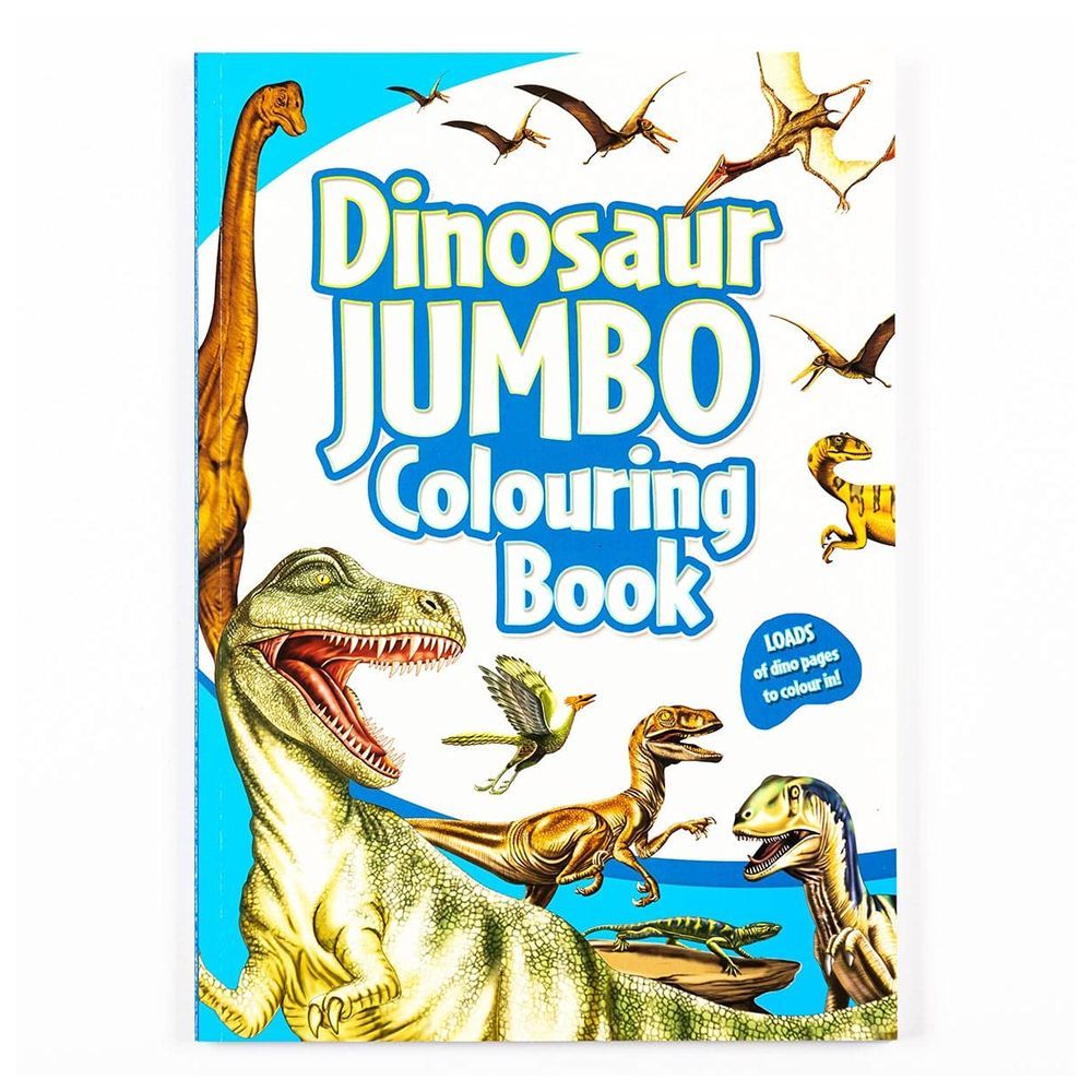  كتاب dinosaur jumbo colouring book