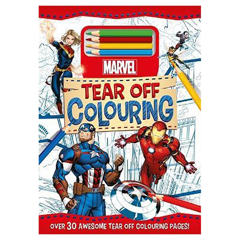 Marvel: Tear Off Colouring