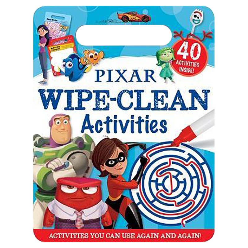  كتاب pixar: wipe-clean activities