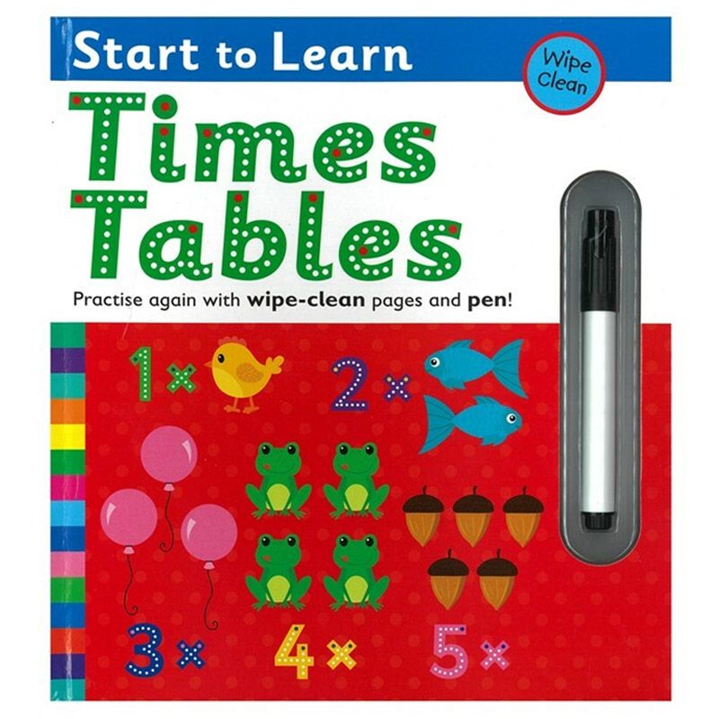  كتاب wipe clean - start to learn times tables