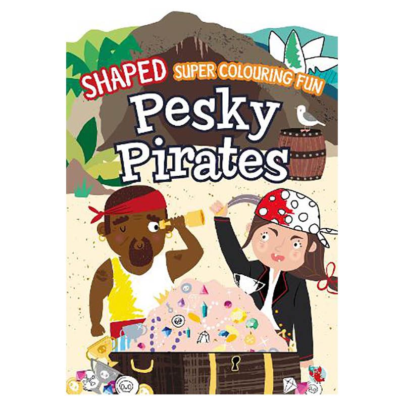 كتاب تلوين Shaped Super Colouring Fun: Pirates Ahoy