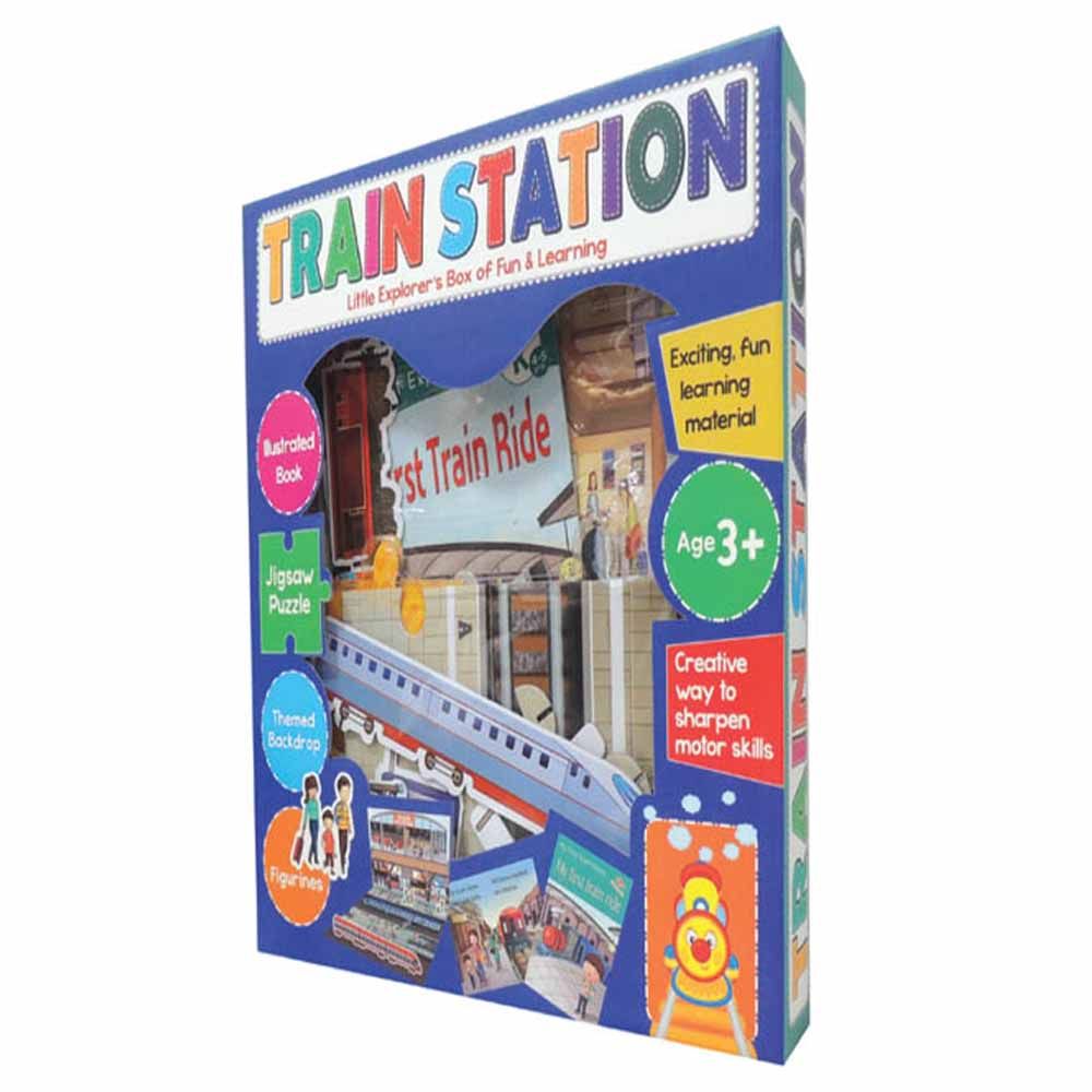 Puzzle Train Station Little Explorer's Box