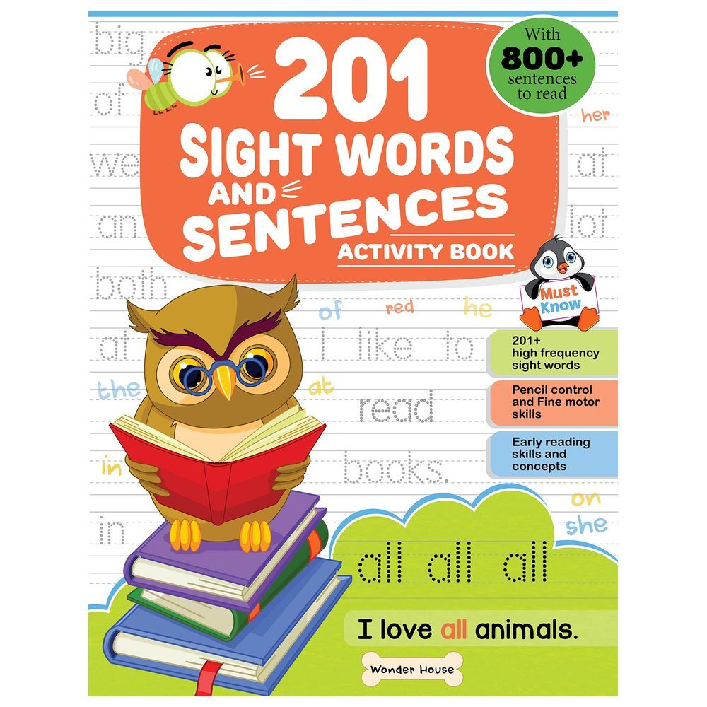 201 Sight Words And Sentences Activity Book