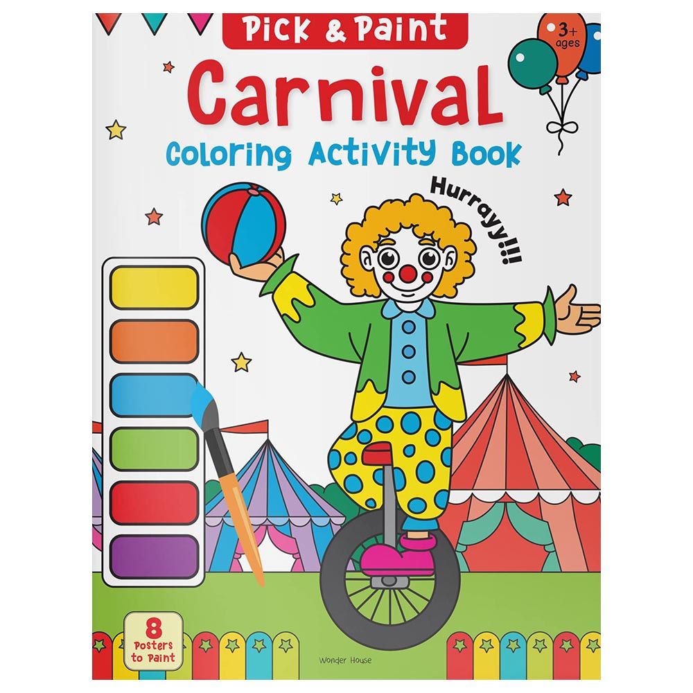 Pick & Paint Coloring Activity: Carnival