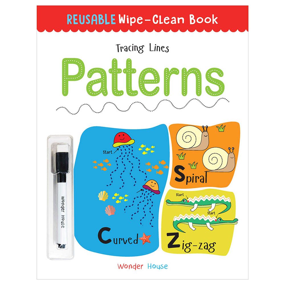 كتاب Wipe And Clean Book Tracing Line