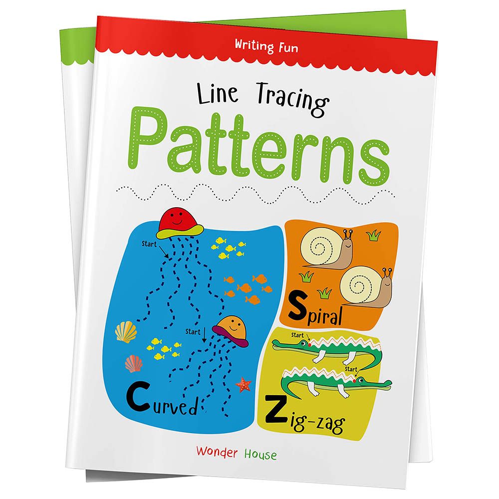 كتاب الرسم Line Tracing Patterns Practice Drawing Book