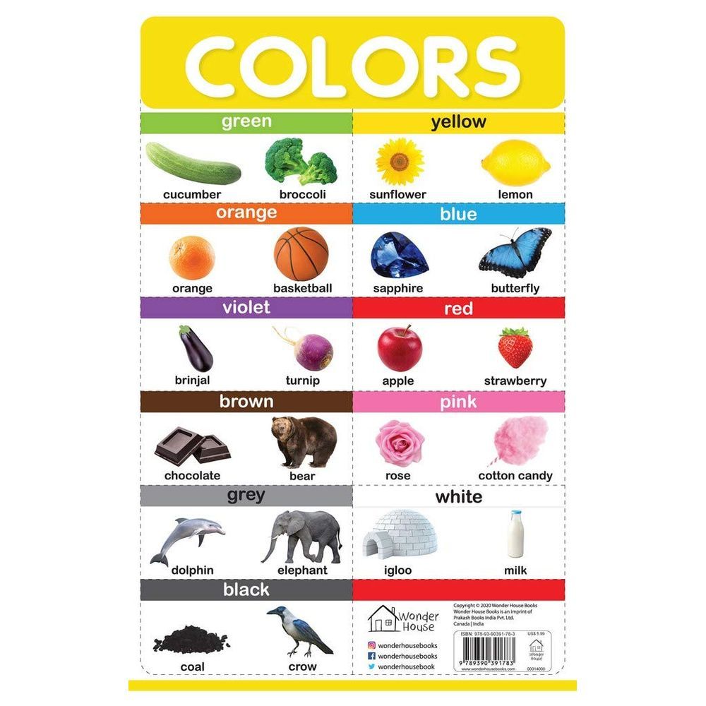 Prakash Books - Colours Wall Chart