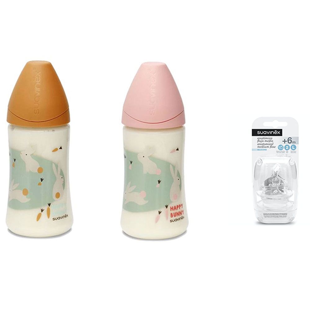 Suavinex - Bunny Feeding Bottle W/ Teat