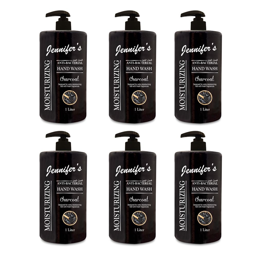 Jennifer’s Hand Wash Charcoal 1.0L - Pack of 6