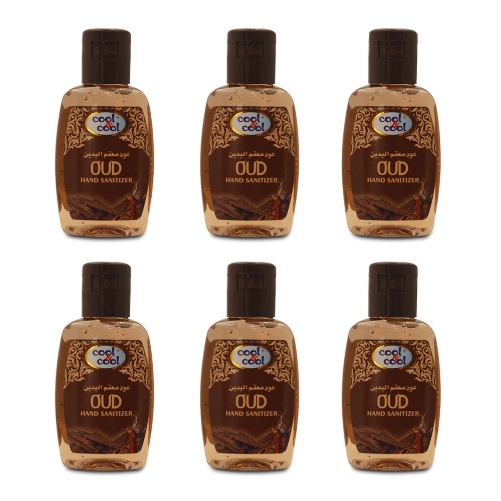 Cool & Cool - Oud Hand Sanitizer 60ml - Pack of 6