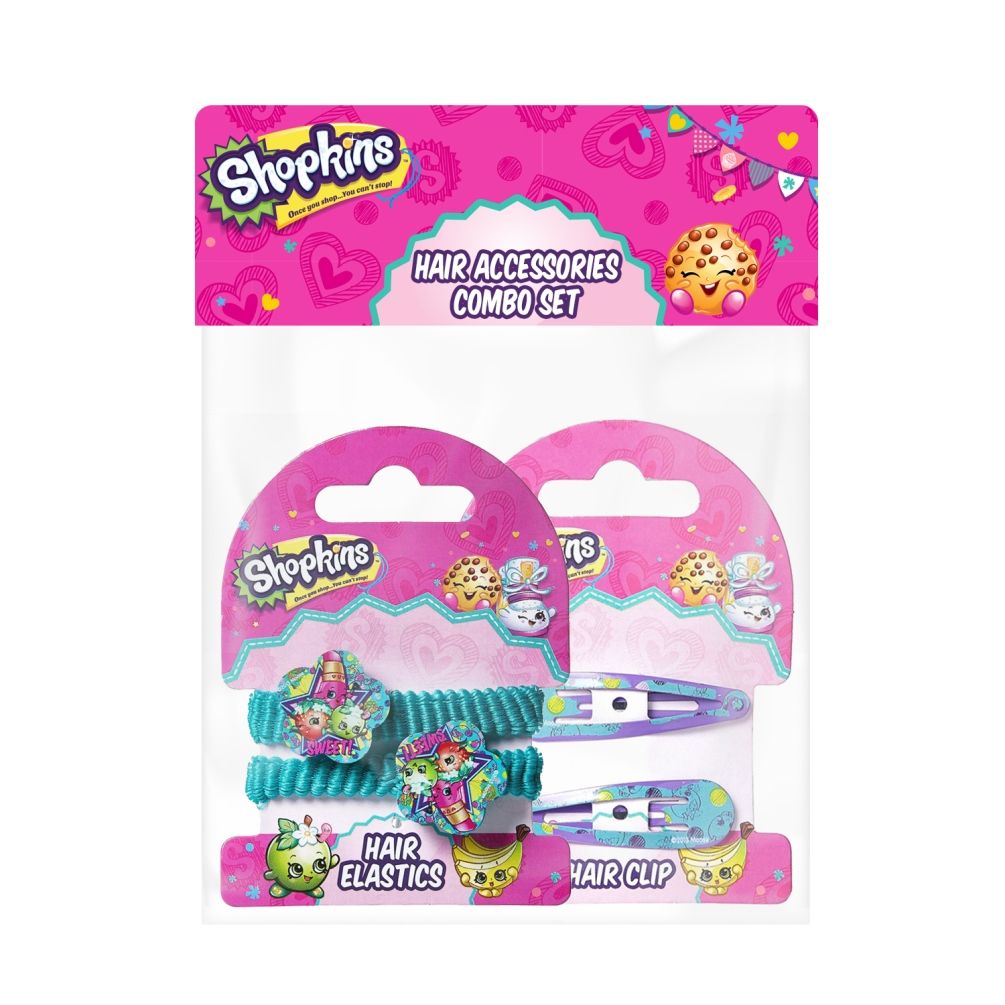 Shopkins - Hair Clip Green & Pony Band Green Combo