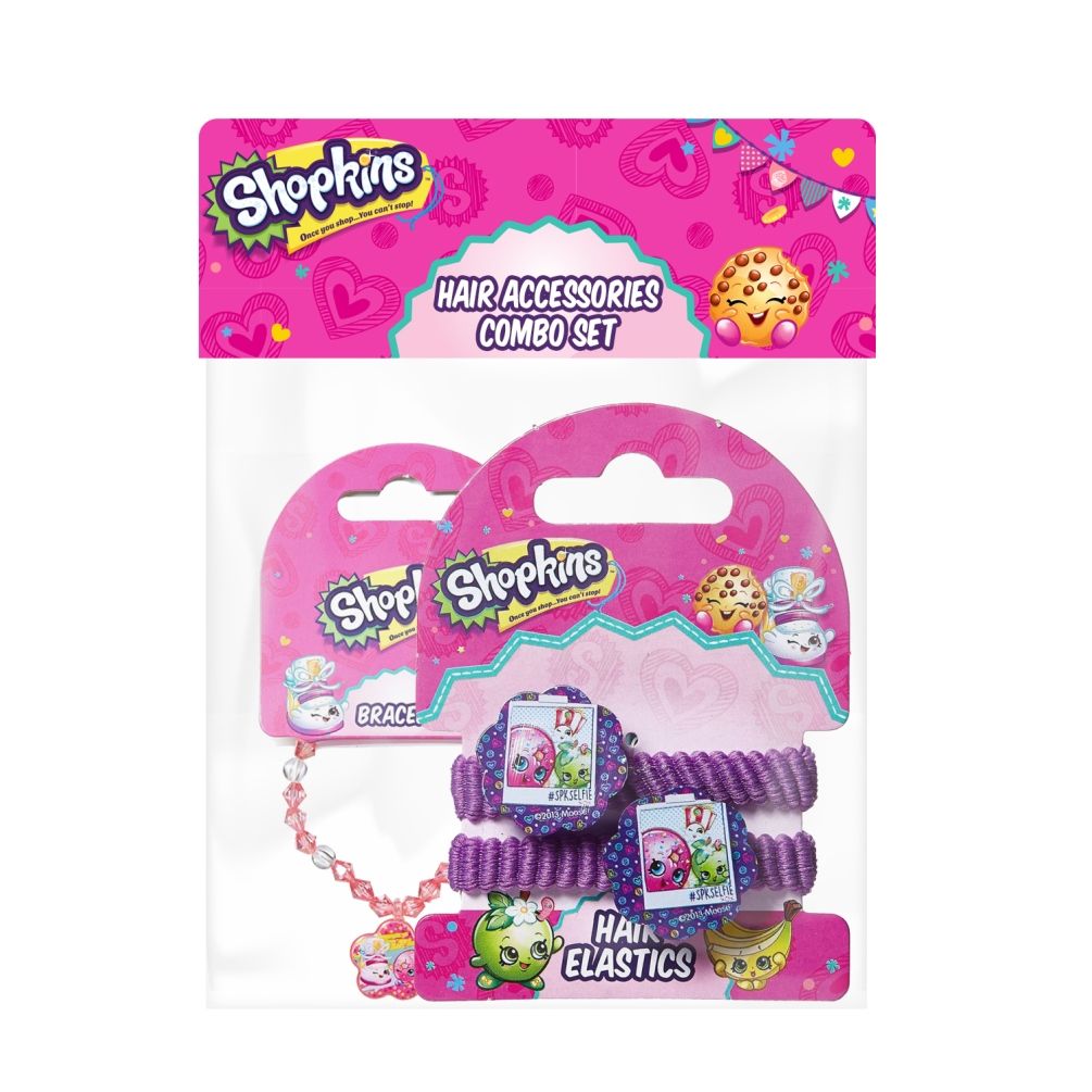 Shopkins - Bracelets Pink & Pony Band  Lavender Combo