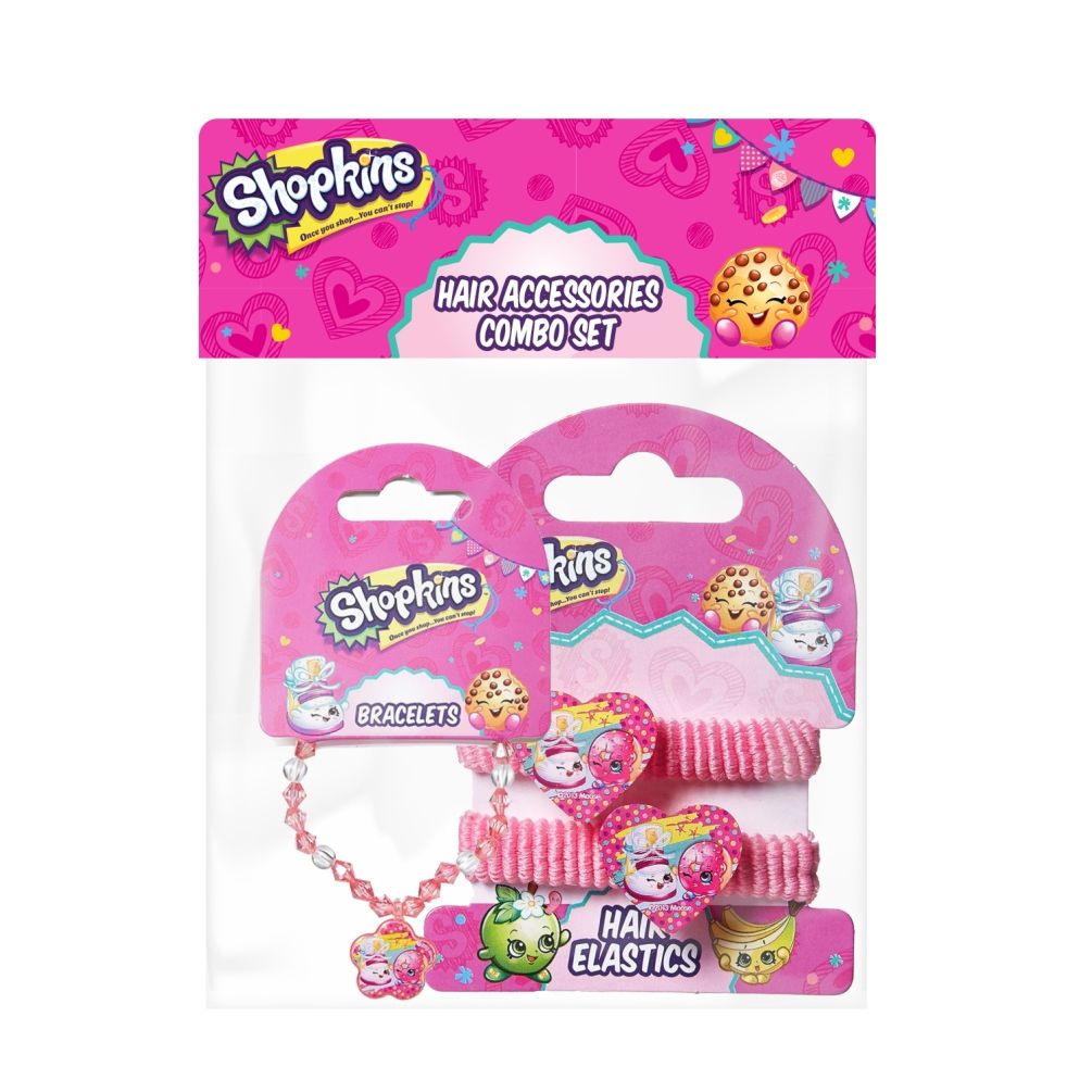 Shopkins - Bracelets Pink & Pony Band  Pink Combo