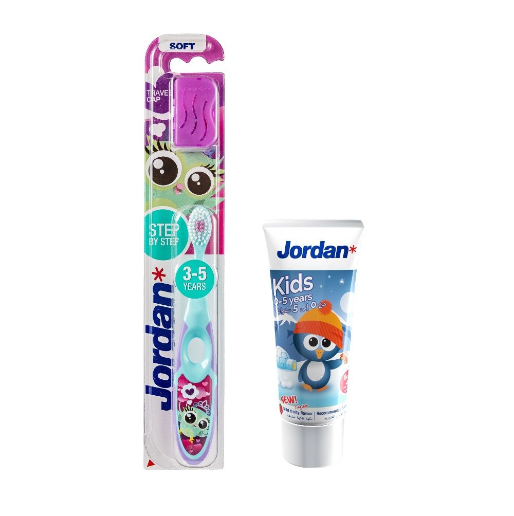 Jordan Hamper Toothpaste and Toothbrush (3-5) Years